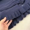 Áo len dài tay viền bèo gấu áo kiểu Hàn H561 H562