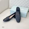 Giày da nữ đế cao 4p C B K19 / ĐEN