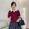 Áo len ngắn tay có cổ / D218 D219 D220