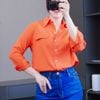 Áo sơmi dài tay linen kiểu Hàn A5922 / CAM A22