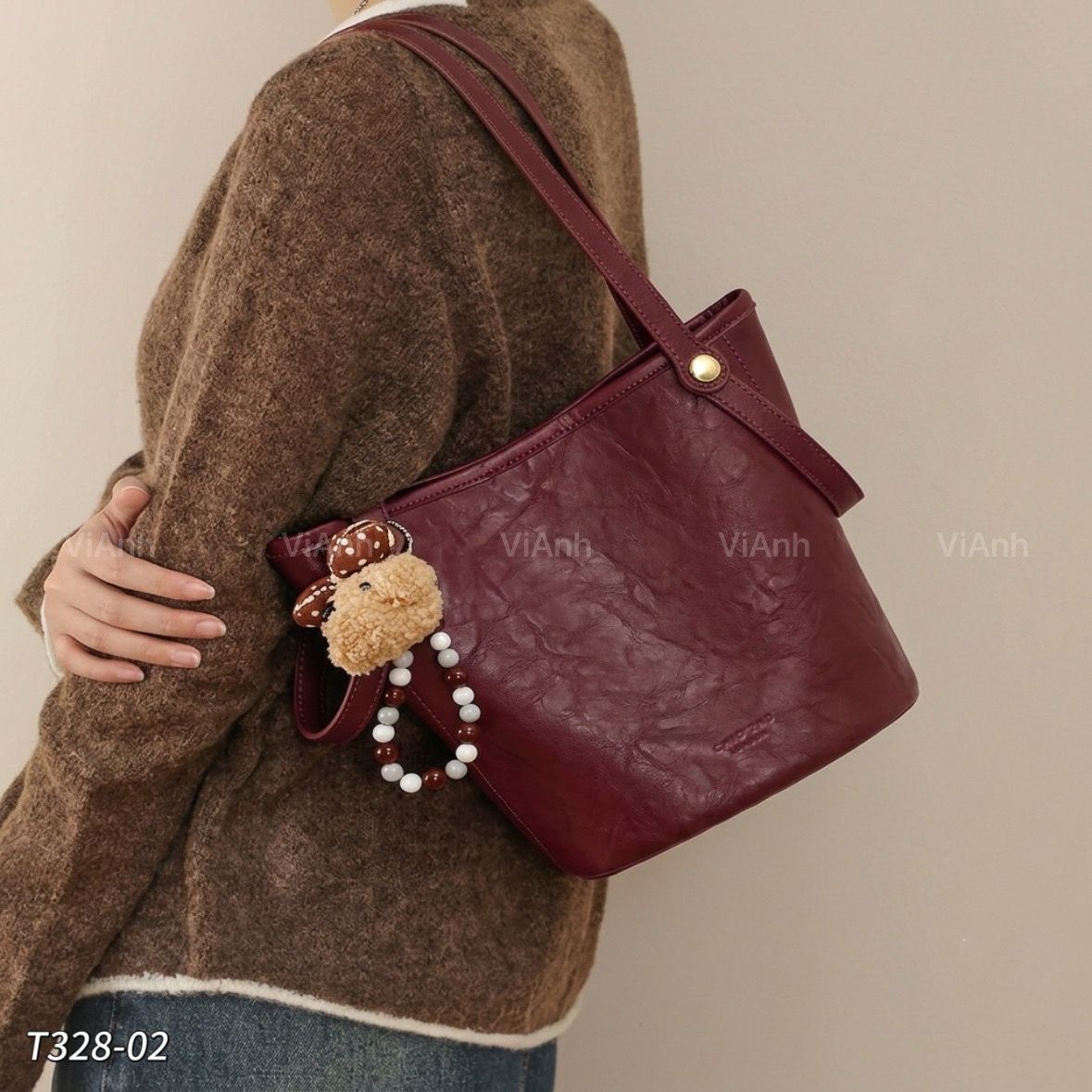 Túi xách C2nd khoác vai, CHR, CĐC T328 / M25 Đ20 C22 / ĐỎ