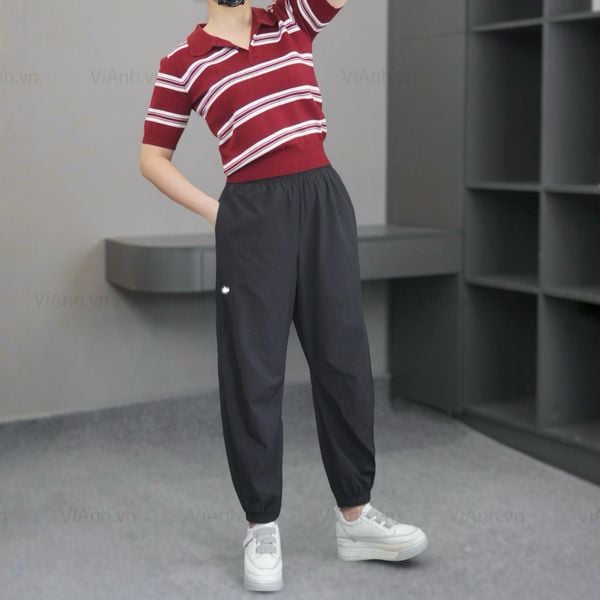 Quần Q18 cạp chun bo gấu style US / ĐEN