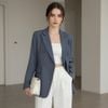 Áo vest 2 lớp có đệm vai H44 / GHI