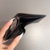 Ví A358 ngắn da thật E460 12x10 / NÂU ĐEN