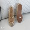 Giày bệt style Âu Mỹ / VÀNG - ĐEN