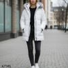 Áo khoác Parka dáng dài có mũ style Âu Mỹ / Xám P5 - Đỏ P6 - Đen P7