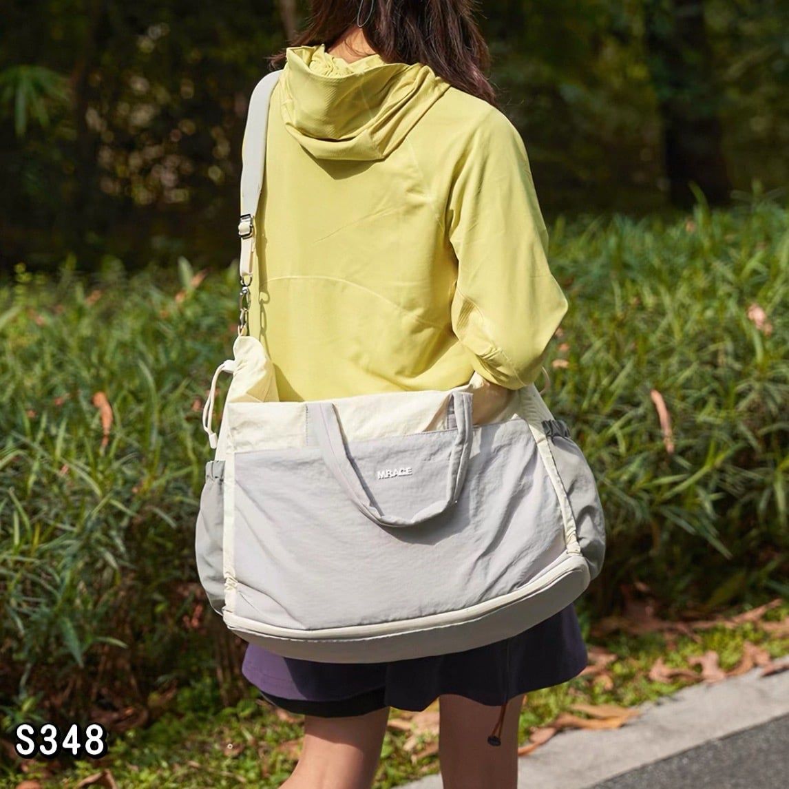 Balo Mr Ace / 43x34 / TRẮNG PHỐI TÍM