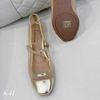 Giày bệt style Âu Mỹ / VÀNG - ĐEN