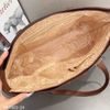 Totebag T2 style Âu Mỹ chữ nhật khoác vai hoạ tiết chữ XK1302 / m42 đ40 c29 / NÂU