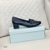 Giày da nữ đế cao 4p C B K19 / ĐEN