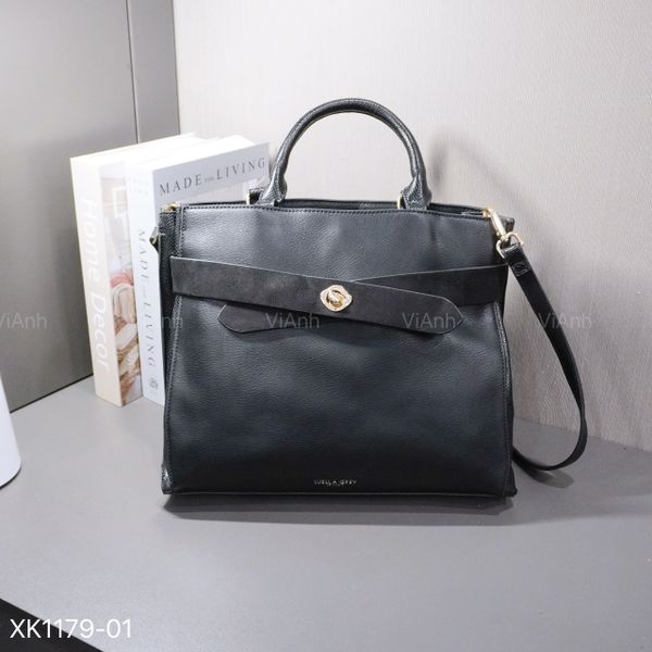 Túi xách B79 xuất Âu chữ nhật xách tay CĐC XK1179 / 34x24 / ĐEN