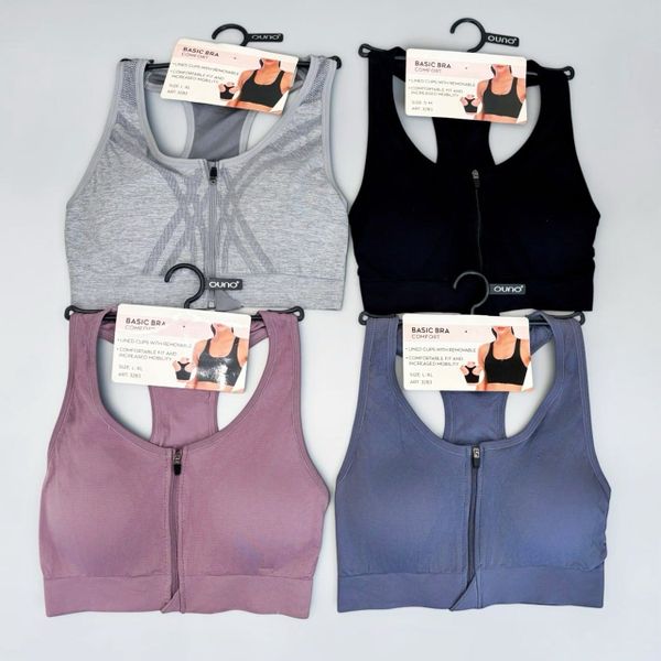 Áo bra có khoá kéo ngực OUNO / H132 H133 H134