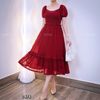 Đầm Váy ren xoè xuất Mỹ / D477 đen , D478 đỏ , D479 nâu