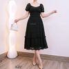 Đầm Váy ren xoè xuất Mỹ / D477 đen , D478 đỏ , D479 nâu