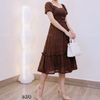 Đầm Váy ren xoè xuất Mỹ / D477 đen , D478 đỏ , D479 nâu