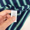 Đầm váy thun ngắn tay H139 / XANH KẺ