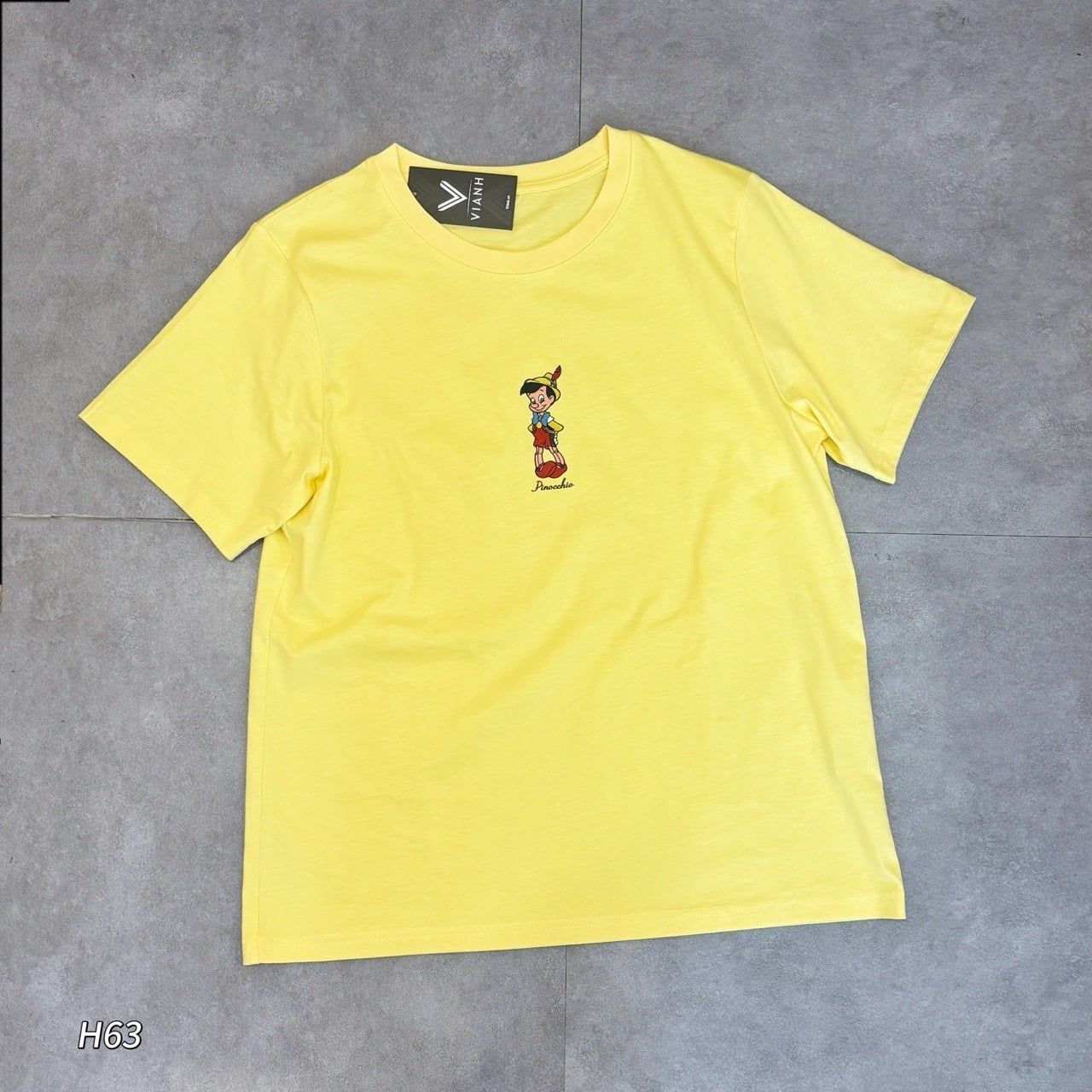 Áo thun ngắn tay in hình PINOCHIO H63 H64