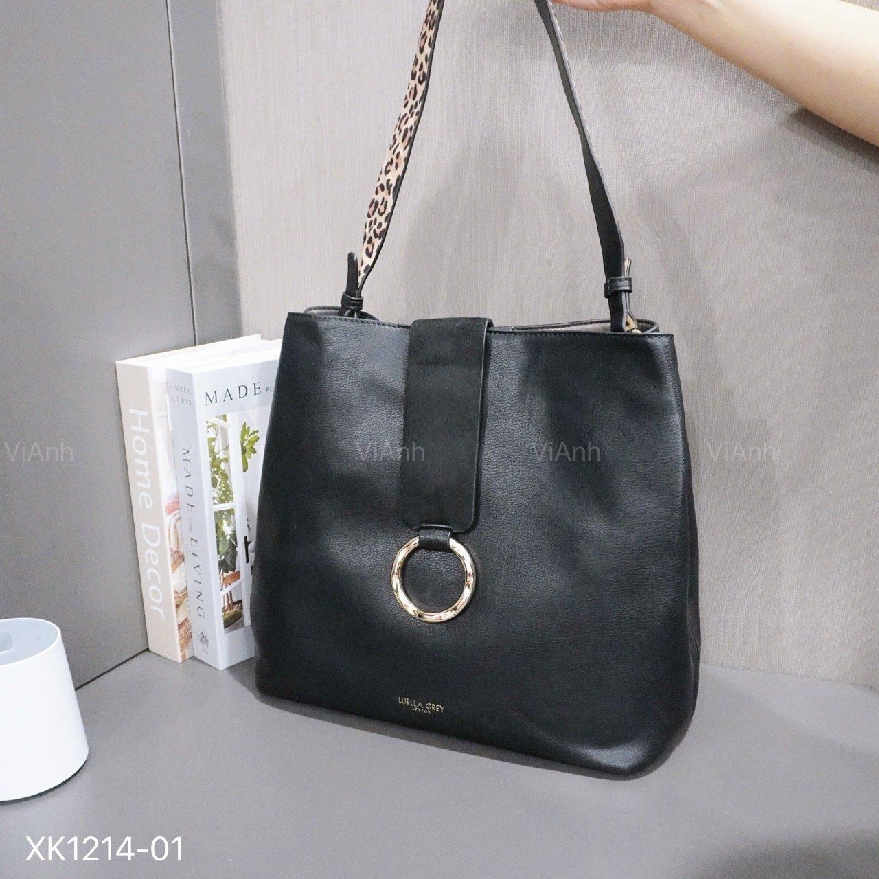 SET Totebag X14 xuất Âu phom thang khoác vai XK1214 / m30 đ30 c32 / ĐEN