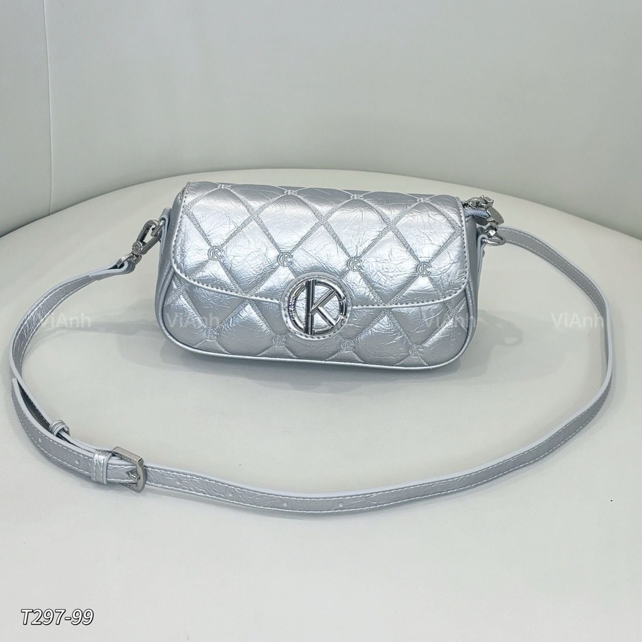 Túi xách xách tay, CĐC T297 / 21x14 / BẠC