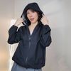 Áo khoác gió một lớp style Hàn F996 / ĐEN
