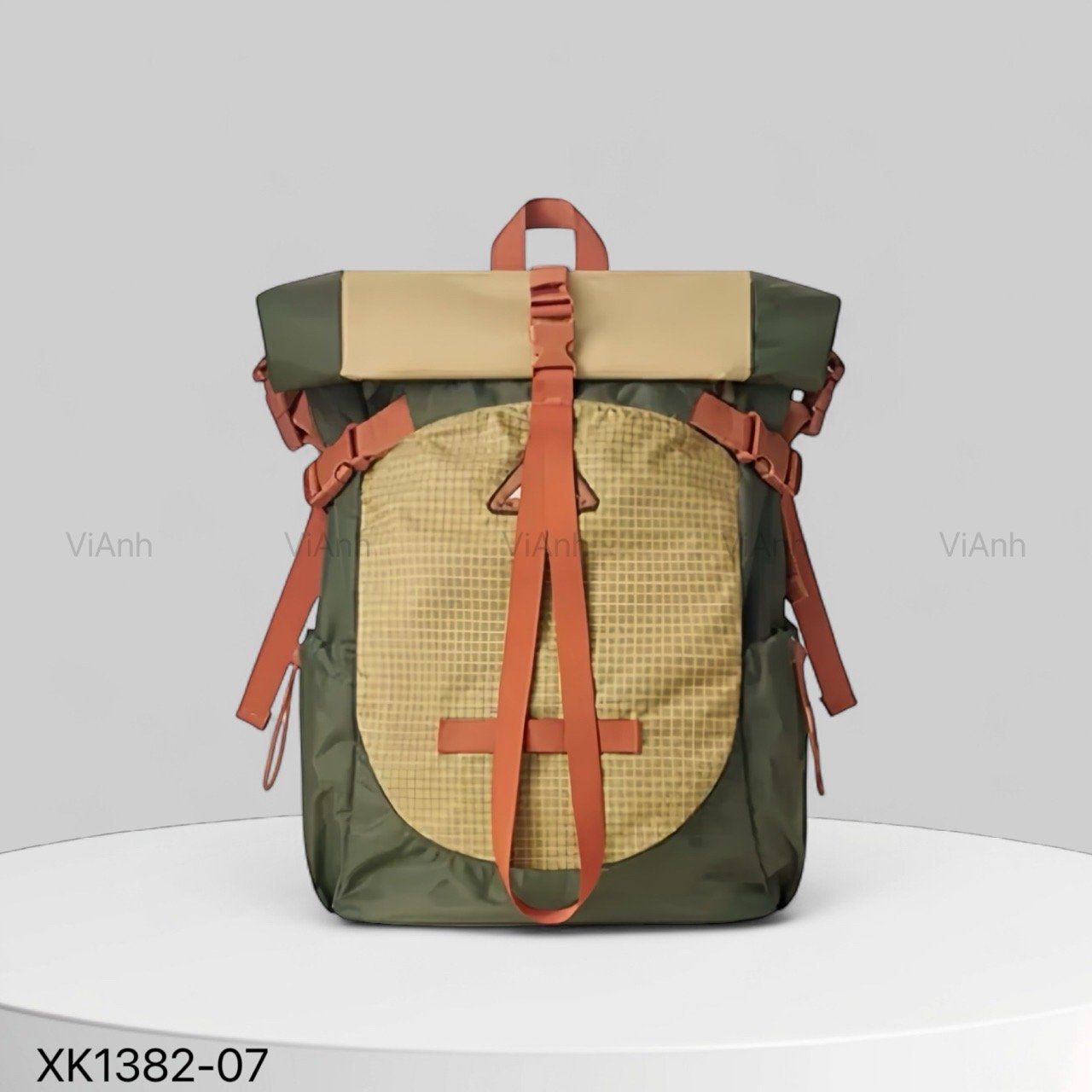 Balo B82 Mr.ACE vải dù XK1382 / 38x44 / XANH