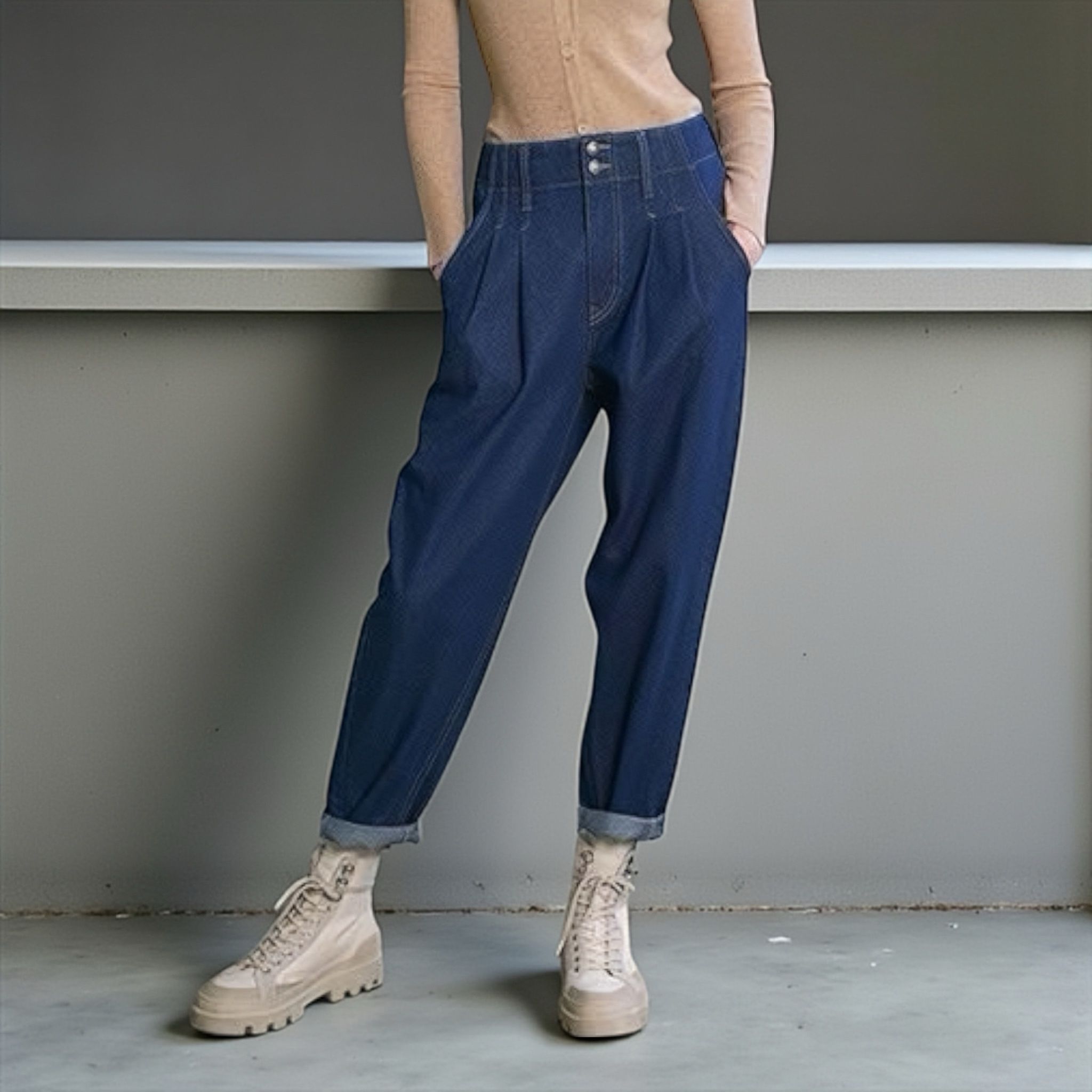 Quần Q42 Jeans xuất Hàn Basic A6340 / XANH TÍM THAN