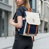 Balo Mr Ace / 28x39 / TRẮNG PHỐI XANH