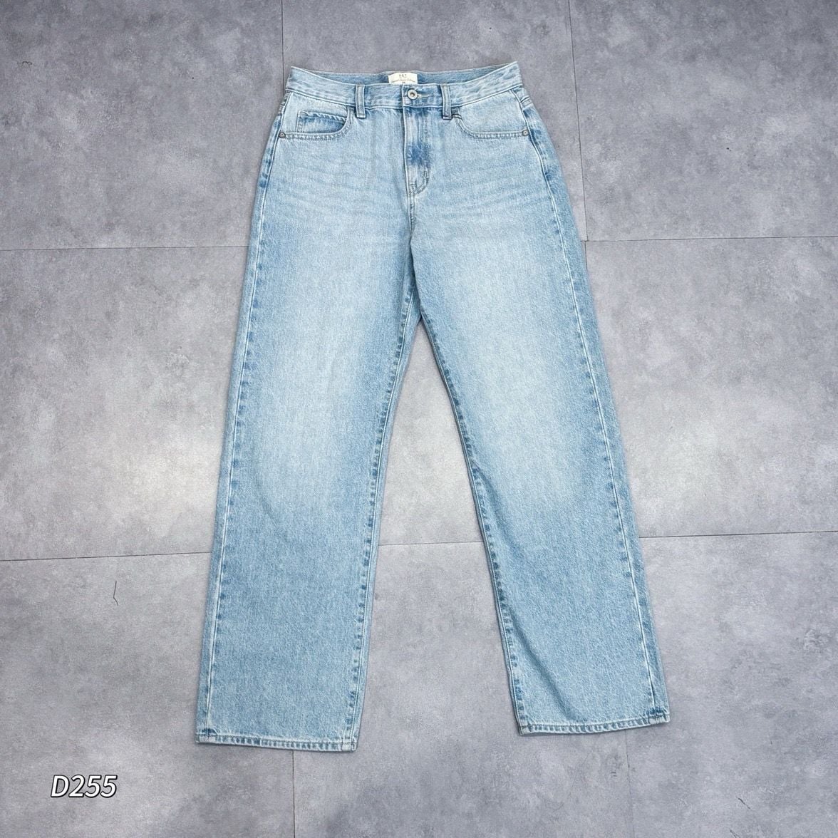 Quần bò ống suông xuất xịn / D255 D256
