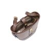 Túi xách da thật 110329 Nucelle 19x22 - Nâu nhạt viền nâu nhạt
