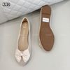 Giày búp bê lưới style Âu Mỹ / KEM