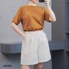 Quần đùi ống rộng xuất Hàn / Size: S / BE KEM