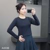 Áo A38 thun dài tay Cotton A4338 / ĐEN