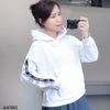 Áo C791 Hoodie chữ dọc tay C.K A4380 / TRẮNG