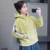 Áo Hoodie chữ dọc tay C.K / XANH ( K84 )
