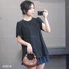 Áo thun tay bồng xuất Nhật / ĐEN B14