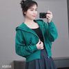 Áo khoác A8 hoodie nỉ da cá G/A / XANH LÁ