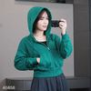 Áo khoác A8 hoodie nỉ da cá G/A / XANH LÁ