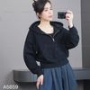 Áo khoác hoodie nỉ da cá G/A A5859 /  ĐEN