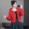 Áo K4 khoác hoodie nỉ da cá G/A A5864 / ĐỎ THÊU CHỮ
