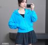 Áo K5 khoác hoodie nỉ da cá G/A A5865 / XANH IN CHỮ