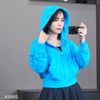 Áo K5 khoác hoodie nỉ da cá G/A A5865 / XANH IN CHỮ