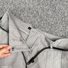 Quần dài kèm dây lưng cạp cao style Âu A5968 // XÁM