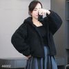 Áo khoác lông K2 cao cổ style Hàn A6002 / ĐEN