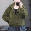 Áo khoác lông K3 cao cổ style Hàn A6003 / XANH