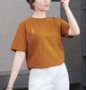 Áo thun phom vừa xuất Hàn A6017 // NÂU A17