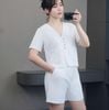 Bộ vest đùi xuất Hàn A6021 / TRẮNG B21