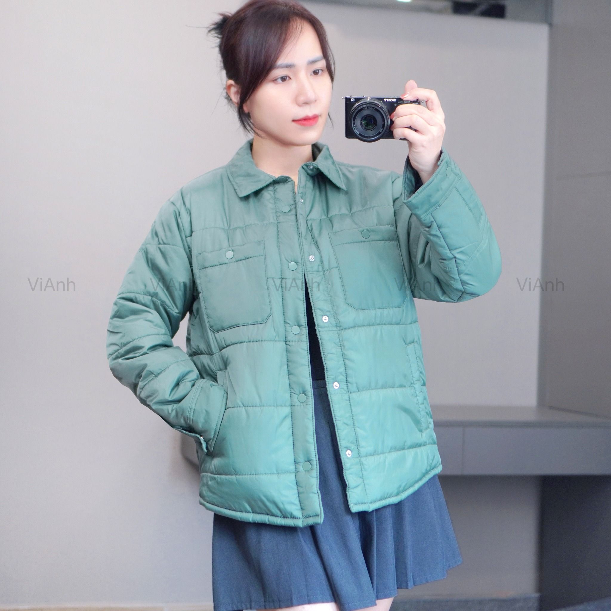 Áo khoác trẻ em FA style US / XANH LÁ