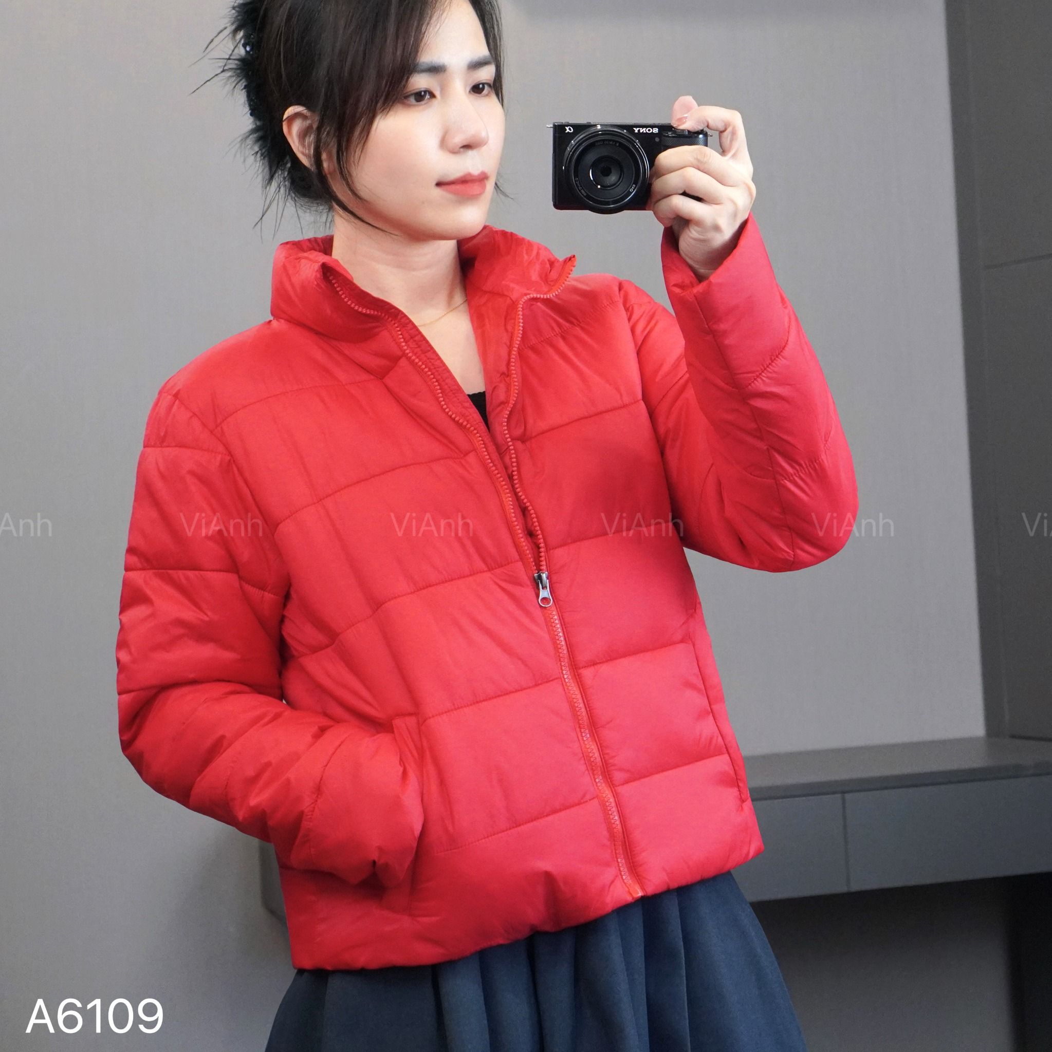 Áo khoác phao style US / ĐỎ