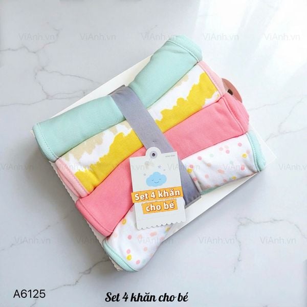 SET 4 khăn K25 cho bé xuất xịn A6125 // TONE NỮ