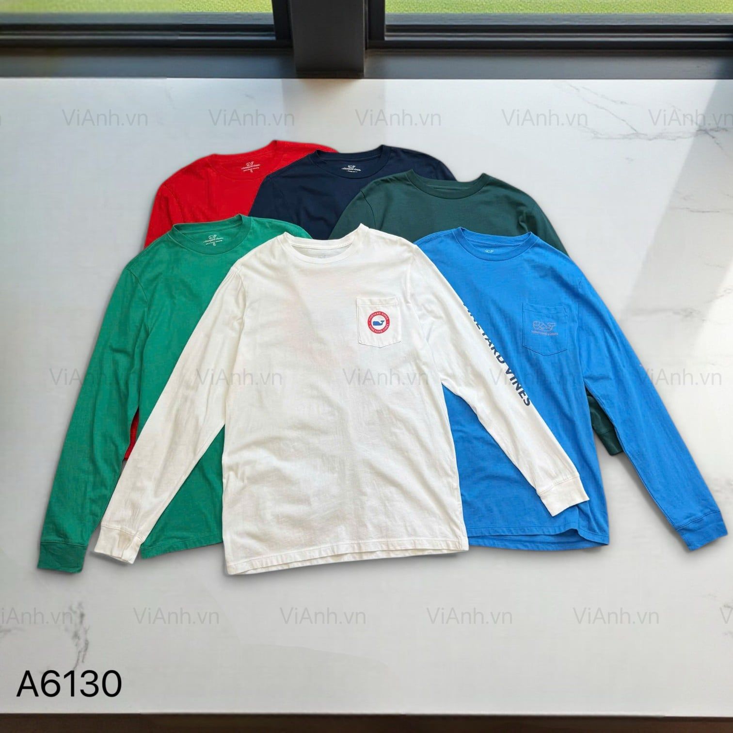 SET 2 áo dài tay cotton VV / MÀU NGẪU NHIÊN TONE TRẦM